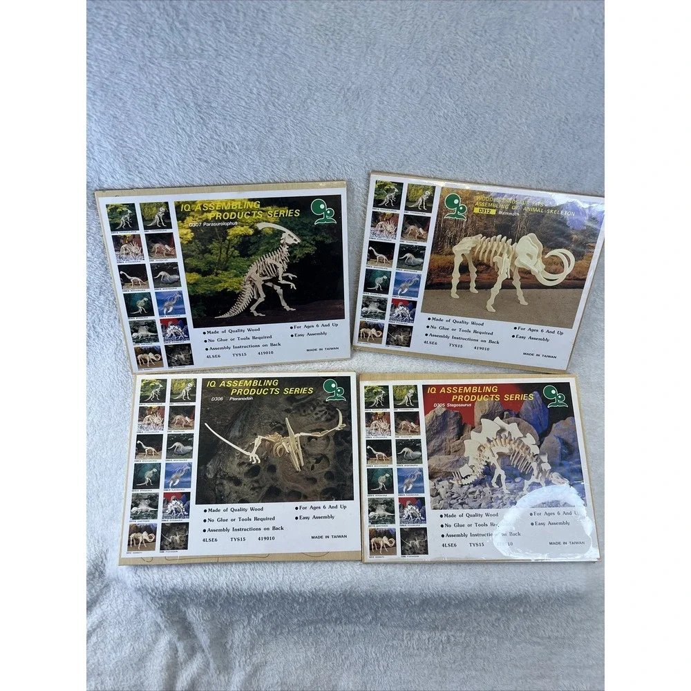 IQ‎ Assembling Products Series/Mysterious Dinosaur Lot of 12, 3D Puzzles LNC